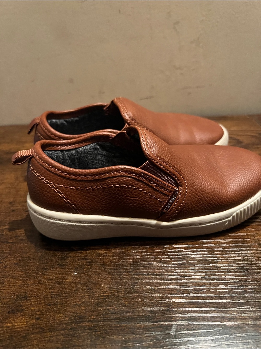 Carter's Brown Slip-On Toddler Sneakers